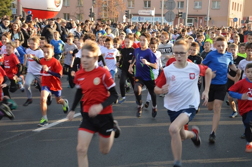Uliczny Narodowy Bieg Niepodległości w Stalowej Woli z udziałem blisko 800 biegaczy [ZDJĘCIA]