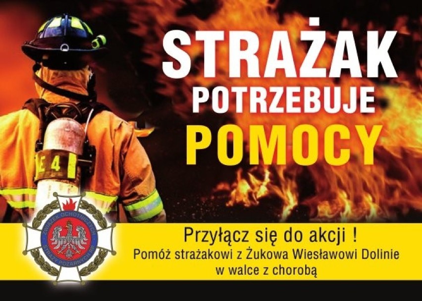 Strażak z Żukowa potrzebuje pomocy - apelują jego koledzy z OSP 