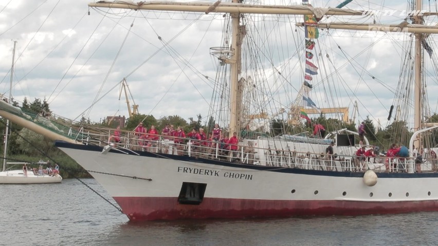 The Tall Ships Races: Gorące przywitanie Fryderyka Chopina z reprezentacją Szczecina [WIDEO]