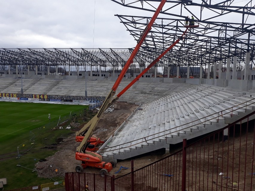 Stadion przy Twardowskiego - 7 lutego 2020.