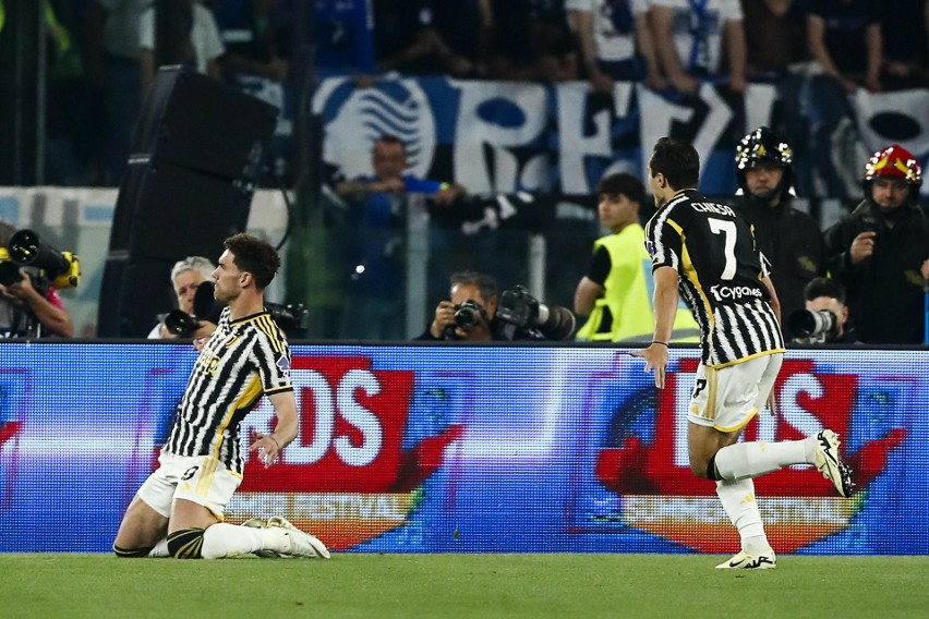Dusan Vlahović (Juventus) strzelił gola w finale Pucharu...