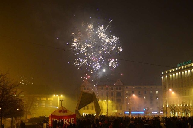 Sylwester w Poznaniu: Pokaz sztucznych ogni