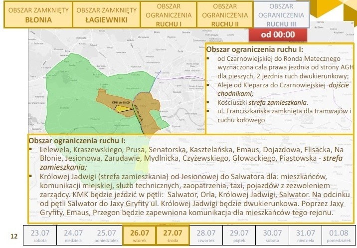 Organizacja ruchu podczas Światowych Dni Młodzieży w Krakowie [MAPY POGLĄDOWE]