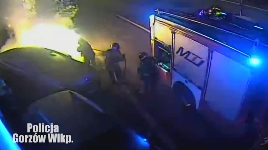 Zatrzymany przez gorzowskich policjantów mężczyzna podpalił...