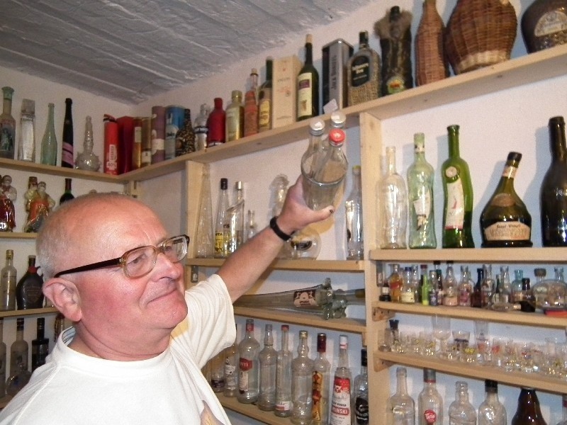 W muzeum pijaństwa można zobaczyć oryginalne butelki