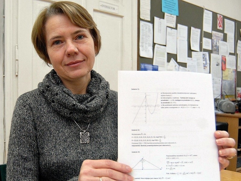Lucyna Bączek, nauczyciel matematyki: - Zacznijcie od zadań,...