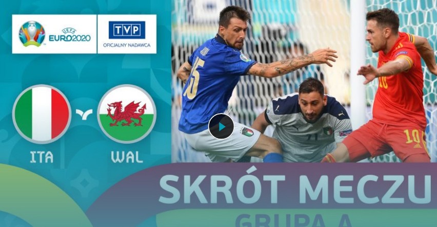 Euro 2020. Skrót meczu Włochy - Walia 1:0 [WIDEO]. Drugi garnitur dał radę