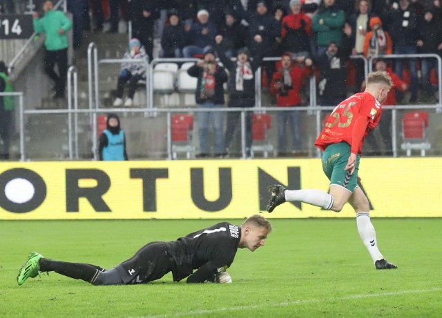 25.02.2023. Mecz otwarcia stadionu w Sosnowcu: Zagłębie - GKS Katowice.