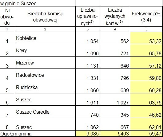 Wybory 2015 w Pszczynie. Wyniki wyborów parlamentarnych w gminie Suszec [SPRAWDŹ]