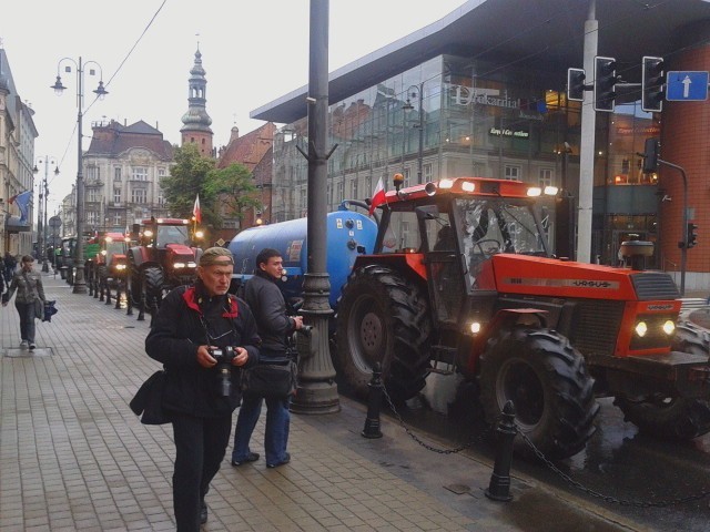 Protest rolników w Bydgoszczy