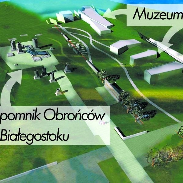 Wizja architektoniczna nowego Muzeum Wojska na wzgórzu przy osiedlu Wysoki Stoczek