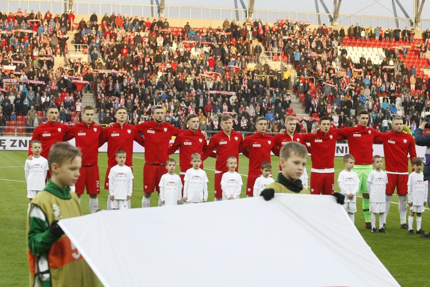 Mecz Polska - Japonia na stadionie Widzewa.