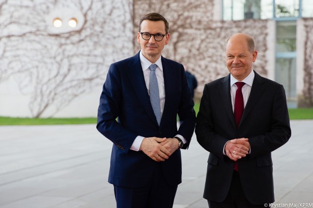 Premier Matuesz Morawiecki i Kanclerz Olaf Scholz rozmawiali we wtorek w Berlinie.