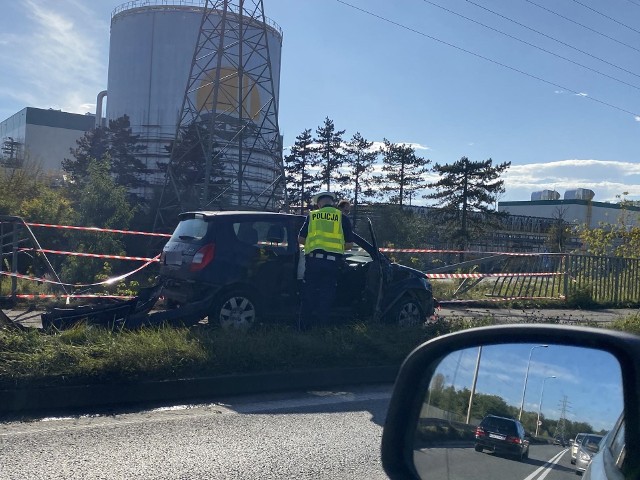 Wypadek na Wschodniej Obwodnicy Wrocławia 21.10.2023