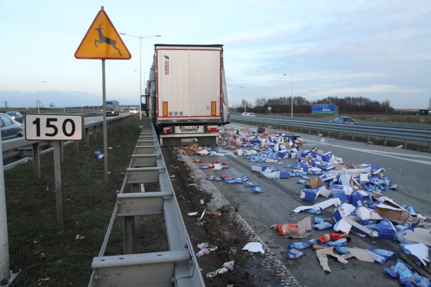 Wypadek na autostradzie A4. Droga zablokowana w kierunku Wrocławia