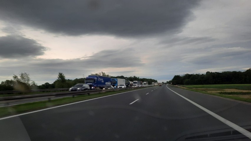 20-kilometrowy korek na opolskim odcinku A4 w kierunku Wrocławia