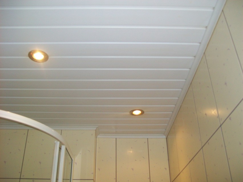 Sufit panelowy
Sufit panelowy z zamontowanym oświetleniem