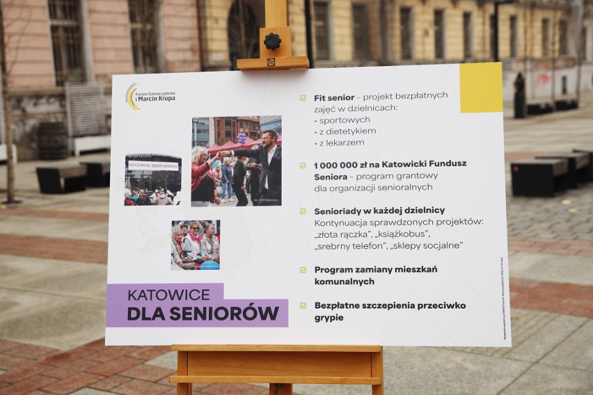 Milion złotych dla seniorów, nowe centra kultury i akademiki w Katowicach. To część programu Forum Samorządowe i Marcin Krupa 