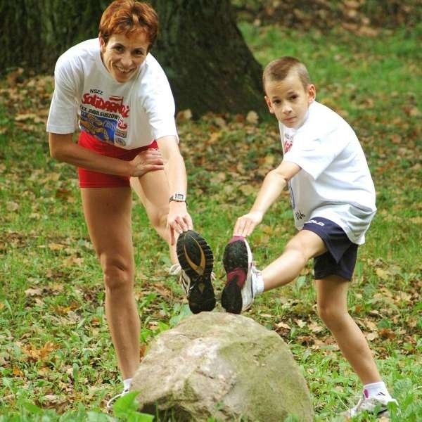 Irena Czuta-Pakosz pasją do biegania zaraziła już swojego małego syna.