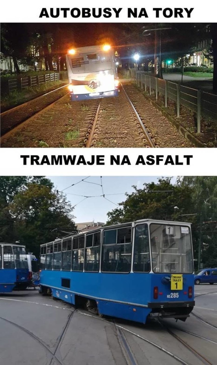 Ten tramwaj ma naprawdę pod Górkę (Narodową). Oto najlepsze memy o MPK w Krakowie!