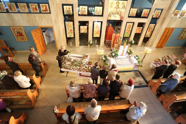 Święconki wielkanocne w Cerkwi Greckokatolickiej wŚwięconki wielkanocne w Cerkwi Greckokatolickiej w Słupsku.