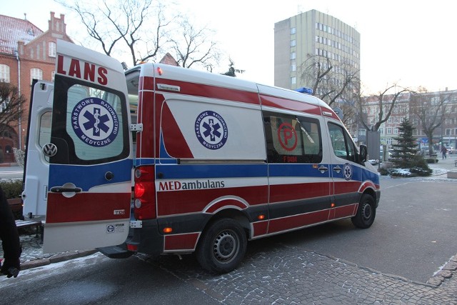 Prezentacja nowego ambulansu medycznego szpitala „Pro-Medica" w Ełku