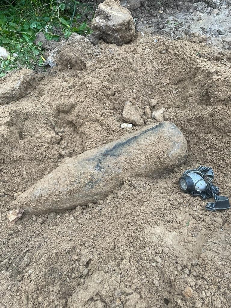 W gminie Gielniów znaleziono pocisk artyleryjski z czasów I wojny światowej