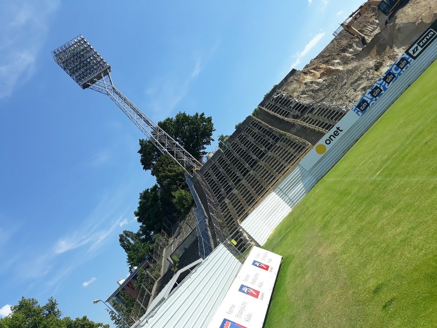 Budowa nowego stadionu Pogoni Szczecin - stan na 18 czerwca.