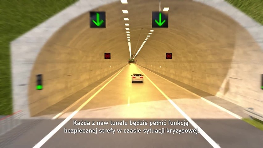 Będzie to najdłuższy tunel drogowy w Polsce drążony w skale,...