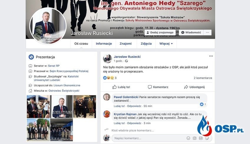 Senator PiS przerobił zdjęcie strażaków z Podlasia. Dodał im tęczową flagę i podpisał LGBT [ZDJĘCIA]