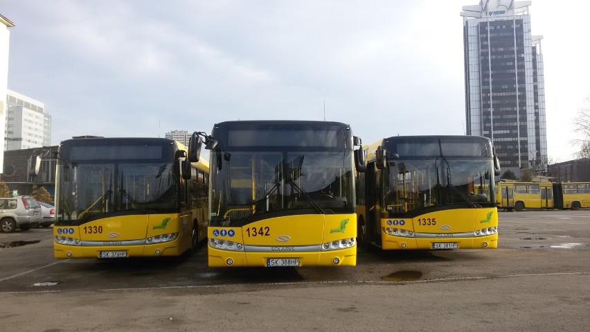 Autobusy, które PKM Katowice, odebrał w ubiegłym roku