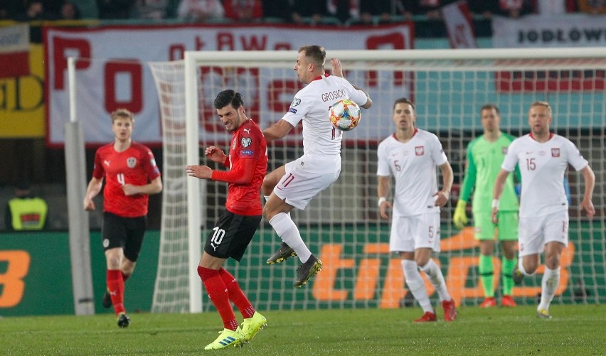 Austria - Polska 0:1. Gol Krzysztofa Piątka