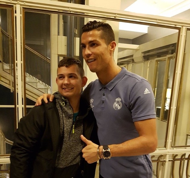 Ronaldo spotkał się z Dawidem Pawlaczykiem