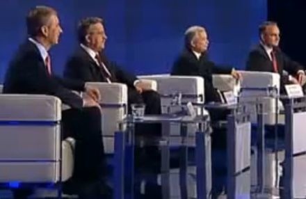 Debata prezydencka 2010. Kandydaci w studiu TVP