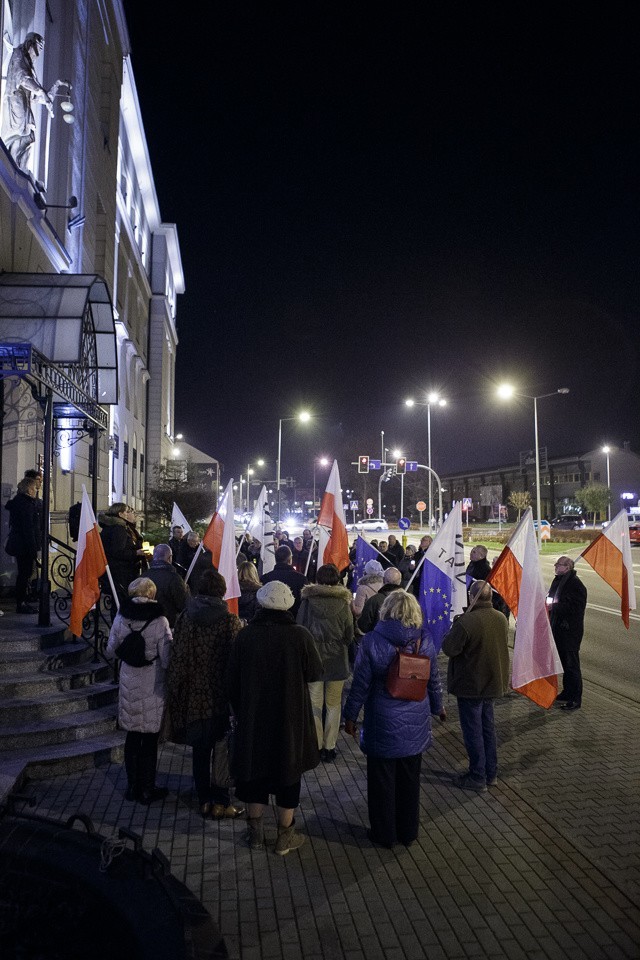 Tarnów. Protest 3xW. Wolne Sądy, Wolne Wybory, Wolna Polska