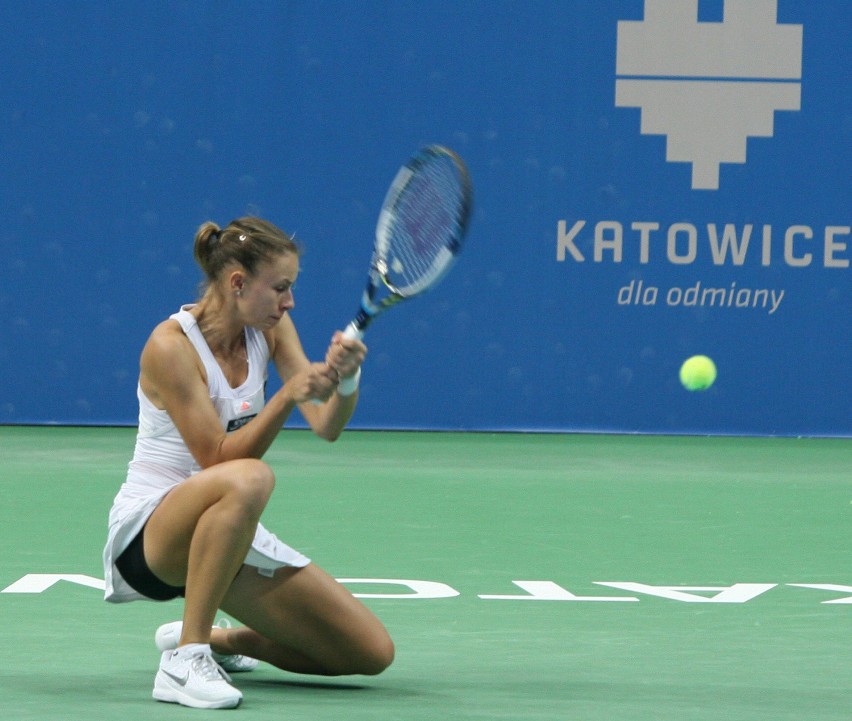 Magda Linette w Katowice Open 2015.