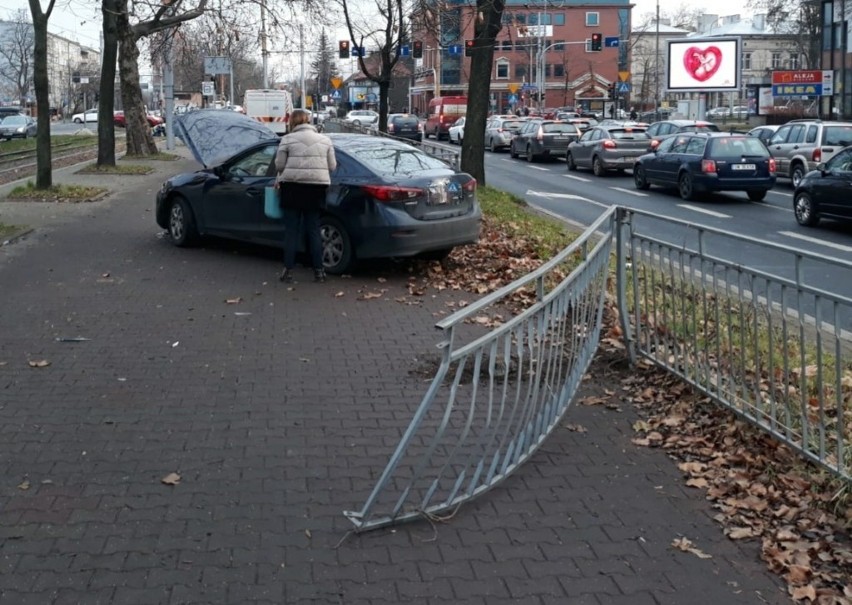 Wypadek na Hallera we Wrocławiu 21.12.2020