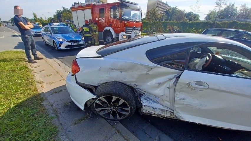 Wypadek na ul. Na Ostatnim Groszu we Wrocławiu 13.09.2022