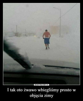 Memy pierwszy śnieg