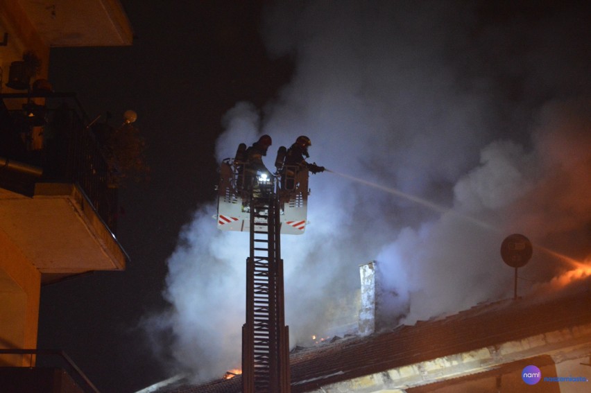 Pożar na ulicy Łegskiej we Włocławku