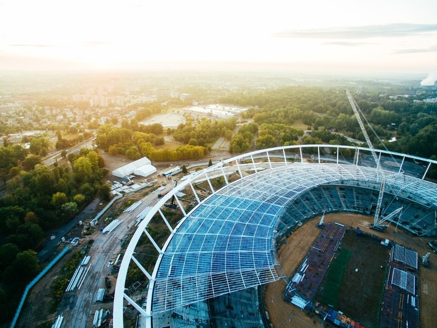 Stadion Śląski. Widok z drona