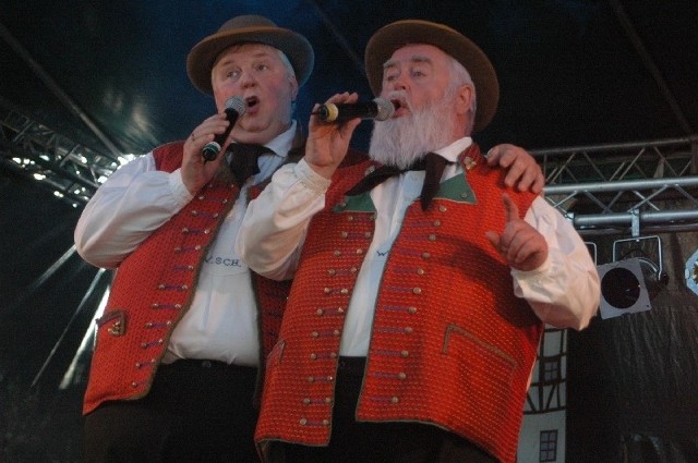 Legenda niemieckiej Volksmusik - duet Wildecker Herzbuben byl gwiazdą Dni Chocianowic 2010.