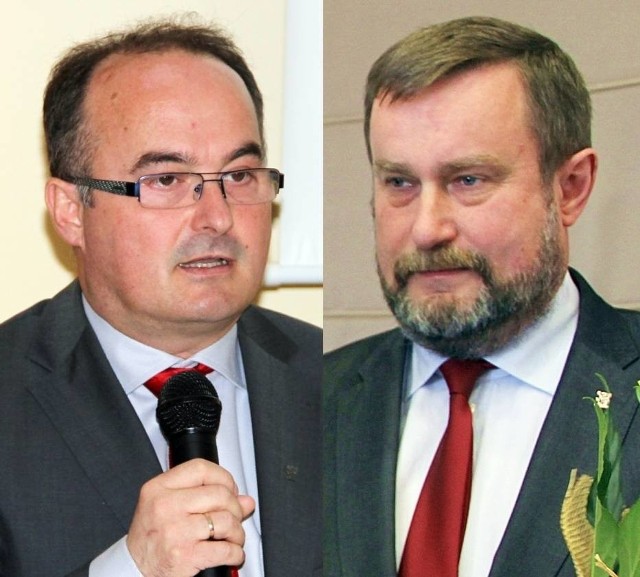 Zdaniem radnego ( z lewej) ktoś próbuje posłużyć się jego osobą do politycznej walki z prezydentem Tczewa Mirosławem Pobłockim poprzez fałszowanie dokumentów, wykorzystując napięte relacje między nimi