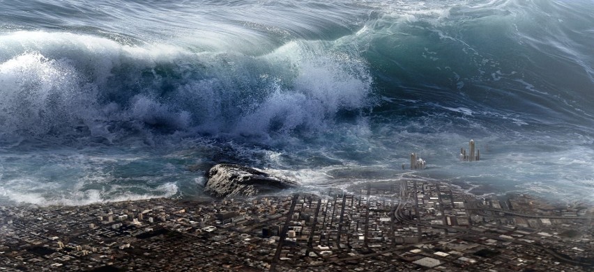 Tsunami może spowodować niewyobrażalne zniszczenia.