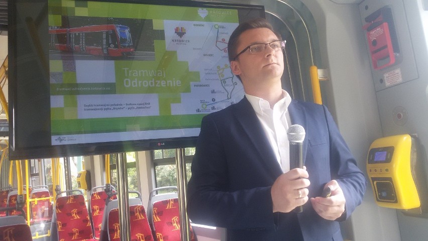 Tramwaj Odrodzenie. Konferencja prasowa Marcina Krupy