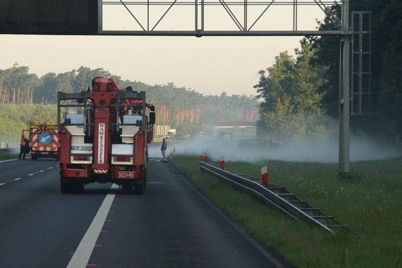 Wypadek na autostradzie A4 w okolicach wezla Prądy. 33-letni...