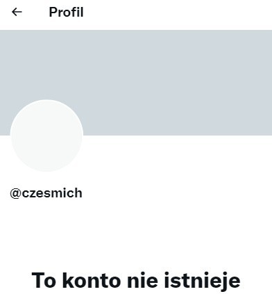 Reprezentacja Polski. Czesław Michniewicz zniknął z Twittera. "To konto nie istnieje"                                        