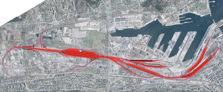 Gigantyczne inwestycje w infrastrukturę kolejową w Porcie Gdynia. Prace budowlane idą pełną parą