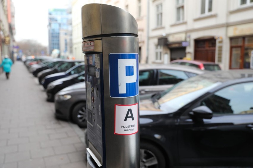 Podstrefa A w strefie płatnego parkowania w Krakowie