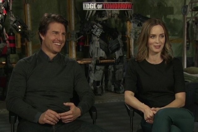 Tom Cruise i Emily Blunt (fot. CNN Entertainment/x-news)